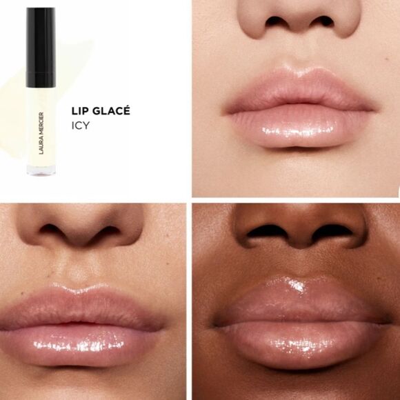 🌻 Laura Mercier Lip Glace Icy New FullSz - Picture 4 of 5